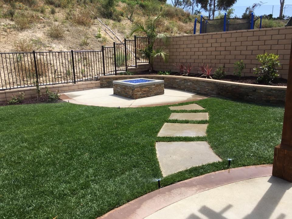 Desert-contemporary landscape with agave and rock gardens