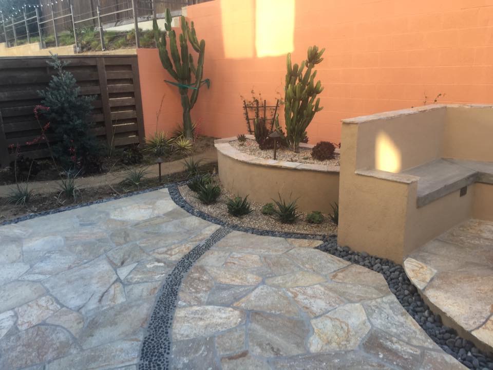 Paver patio restoration by Arcadian Landscape